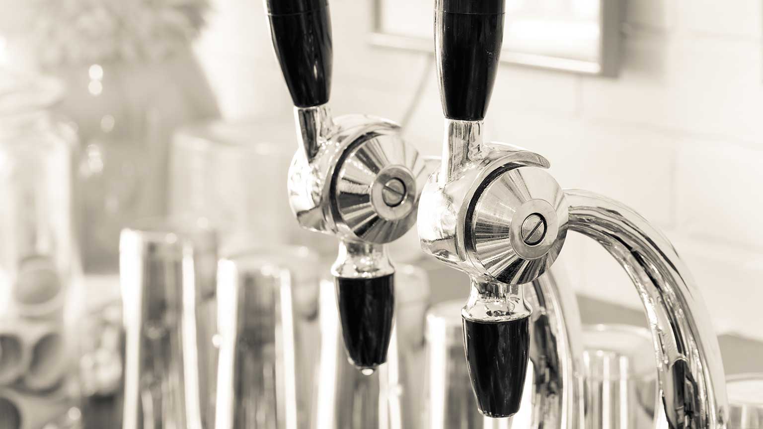 Soda fountain draft spigots