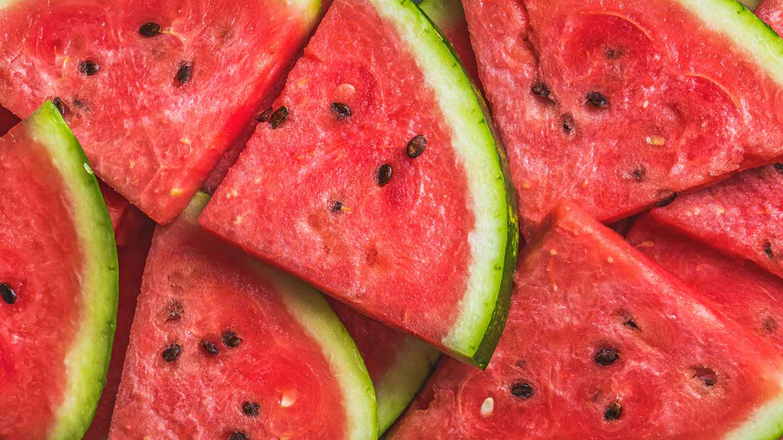 Slices of red watermelon