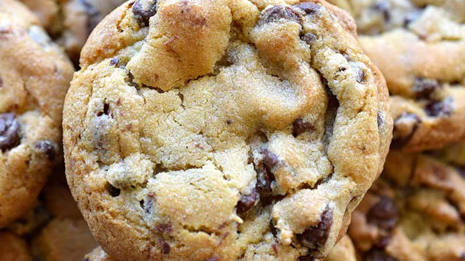 Golden brown chocolate chip cookies