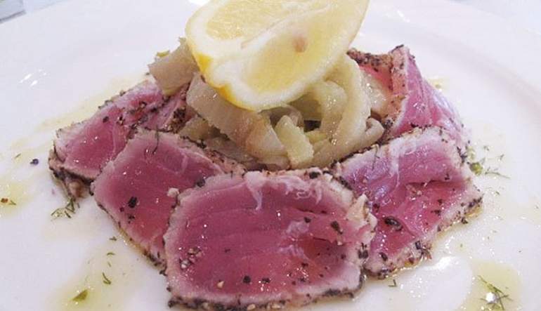 Fresh Tuna Carpaccio alla Siciliana