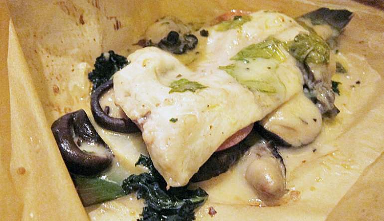 Papillotte of Chilean Sea Bass