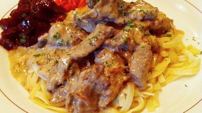 Beef Stroganoff