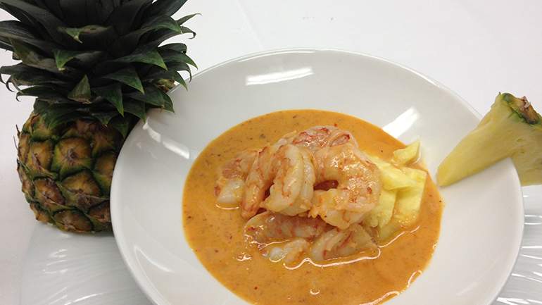 Pineapple Curry Shrimp