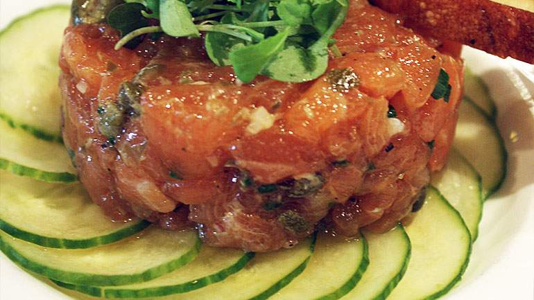 Salmon and Ahi Tuna Tartare